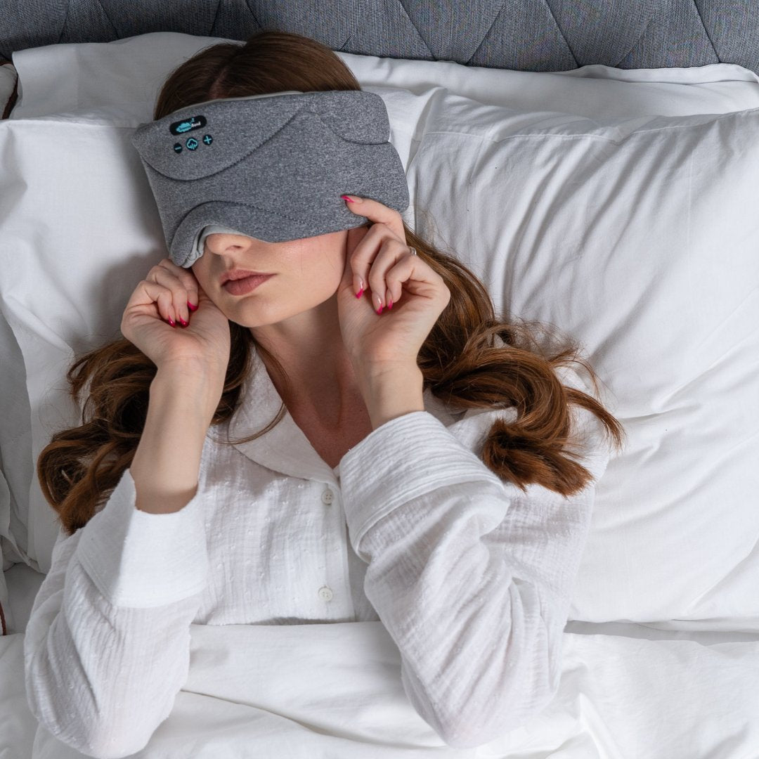 SnoozeBand™ Deluxe - Sleep Mask Headphones - Snooze Band